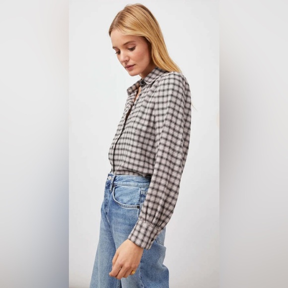 Rails Angelica Shirt Malt Onyx flannel button down - Picture 6 of 14